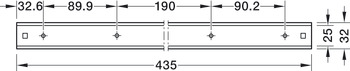 Handtuchhalter, mit Ausziehführung, 2- und 3-armige Ausführung 90° schwenkbar