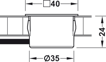 USB-Ladestation, Häfele Loox ESC 2001 modular, 12 V