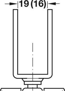 Doppel-Möbelrolle, Tragkraft 35–100 kg, lenkbar, ohne Schirmgehäuse