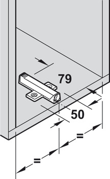 Kreuzadapterplatte, Blum Modell 956A1501