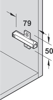 Kreuzadapterplatte, Blum Modell 956A1501