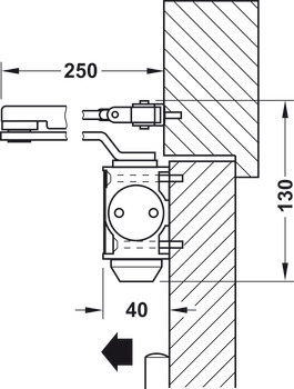 Obentürschließer, Startec DCL 16, EN 2–4