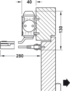 Obentürschließer, Startec DCL 15, EN 2–4