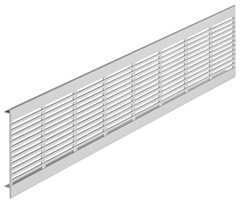 grille d'aération, Aluminium avec traverses rainurées