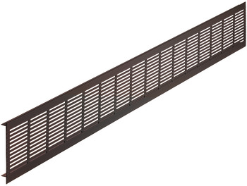 grille d'aération, Aluminium avec traverses rainurées