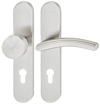 Garniture de béquilles de porte, acier inox, Startec, modèle LDH 2184