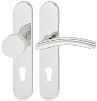 Garniture de béquilles de porte, acier inox, Startec, modèle LDH 2184