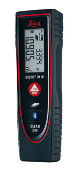 Télémètre laser, Leica DISTO<sup>TM </sup>D110, mesure des longueurs et des surfaces jusqu'à 60 m/avec 1,5 mm de précision, Bluetooth®