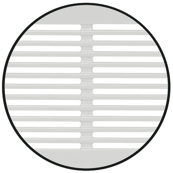 grille d'aération, Aluminium avec traverses rainurées